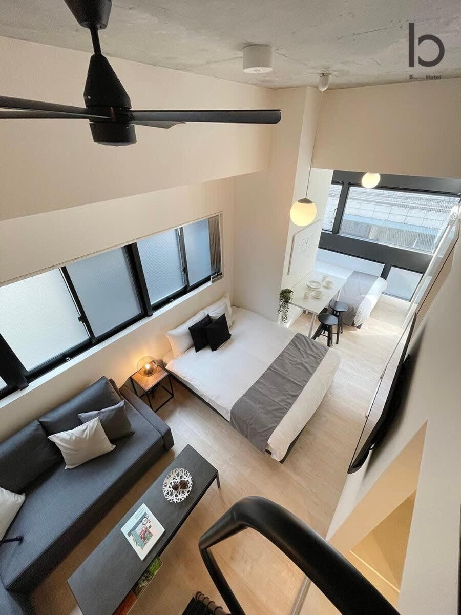 Bhotel Nekoyard - Modern Loft Studio Steps From Peace Park Hiroshima Exteriör bild